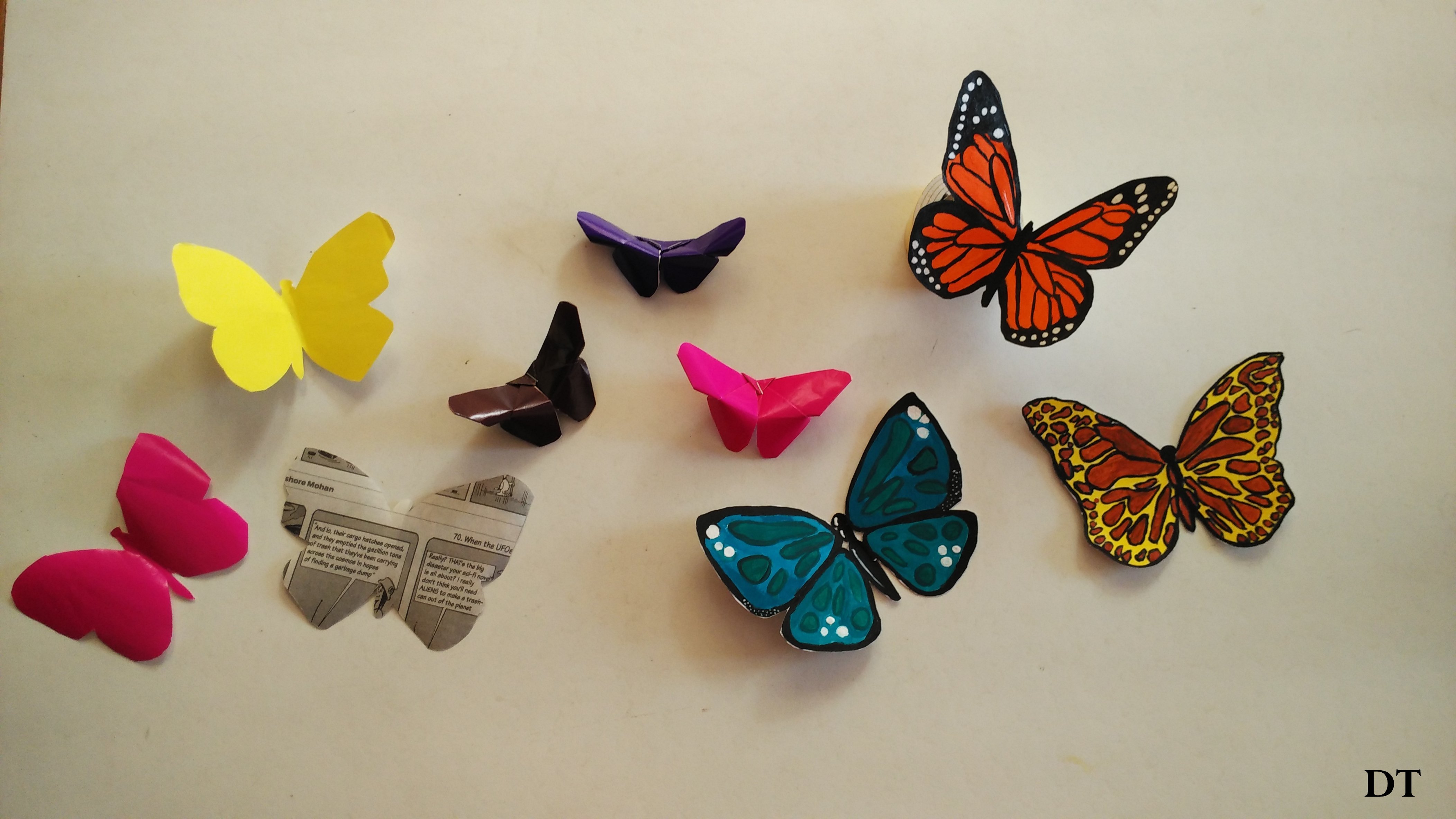 How To Make Butterfly With Paper Easy For Wall at Carlo Steinfeldt blog