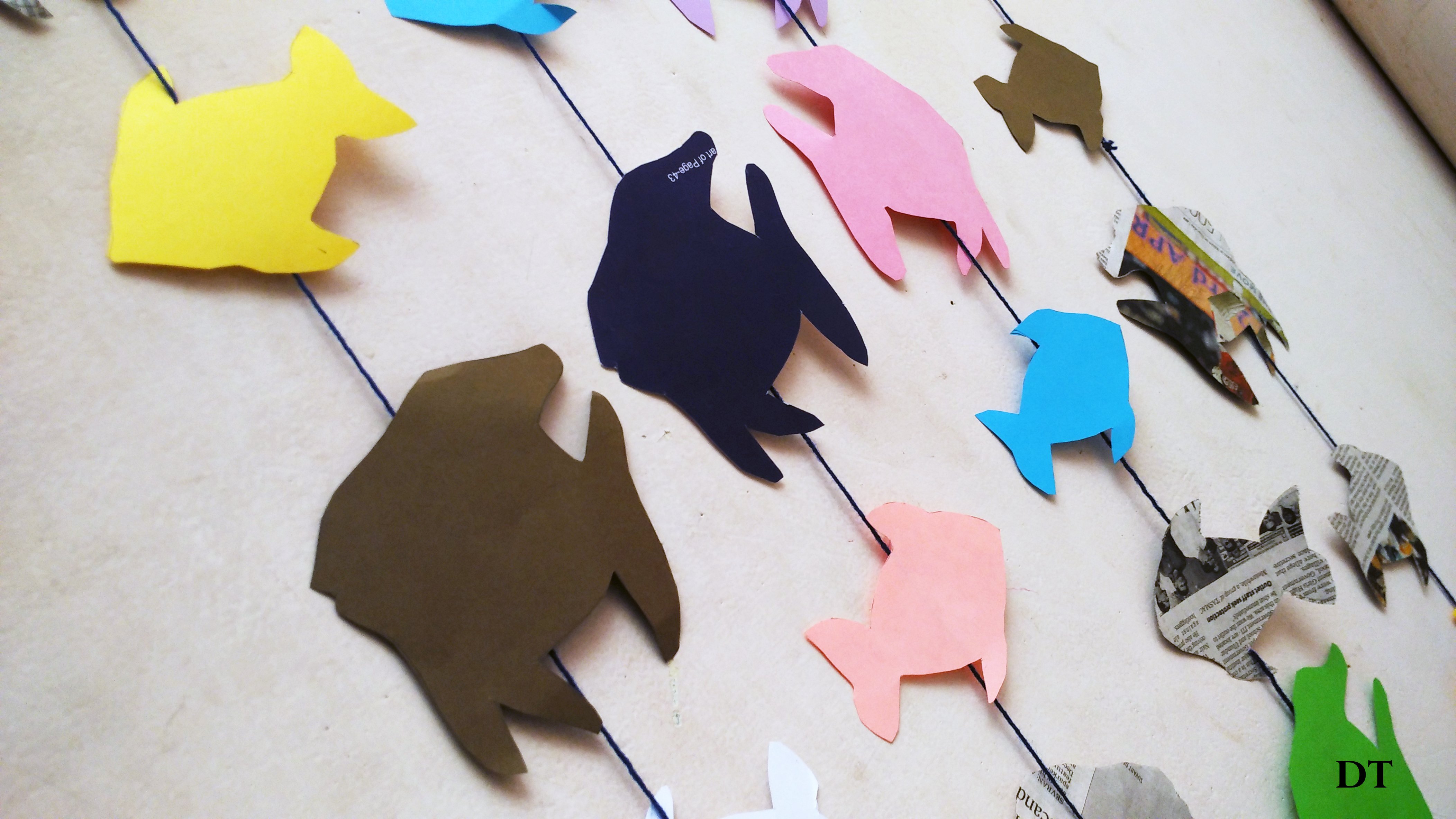wall hanging from paper