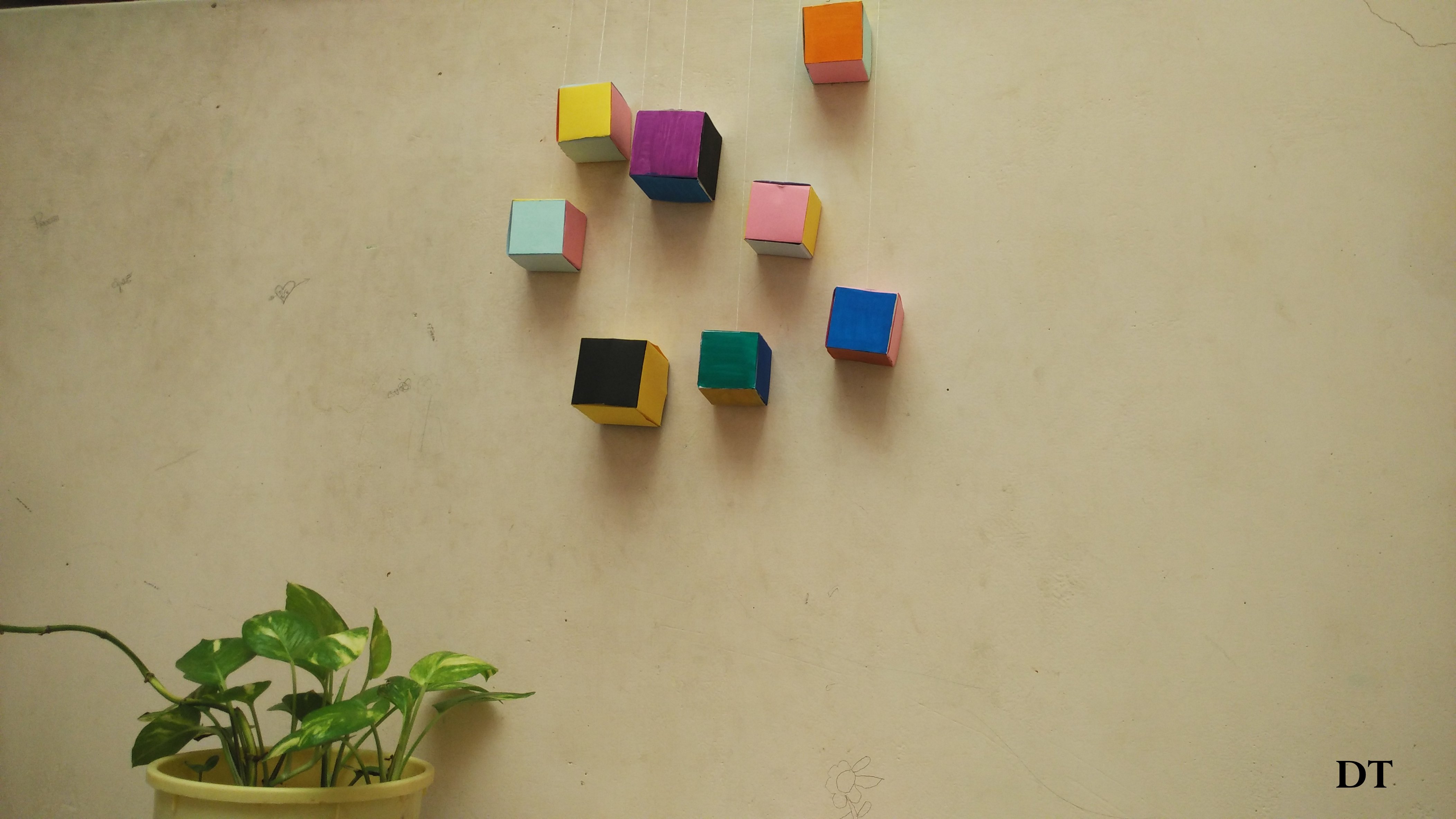 wall hanging from paper