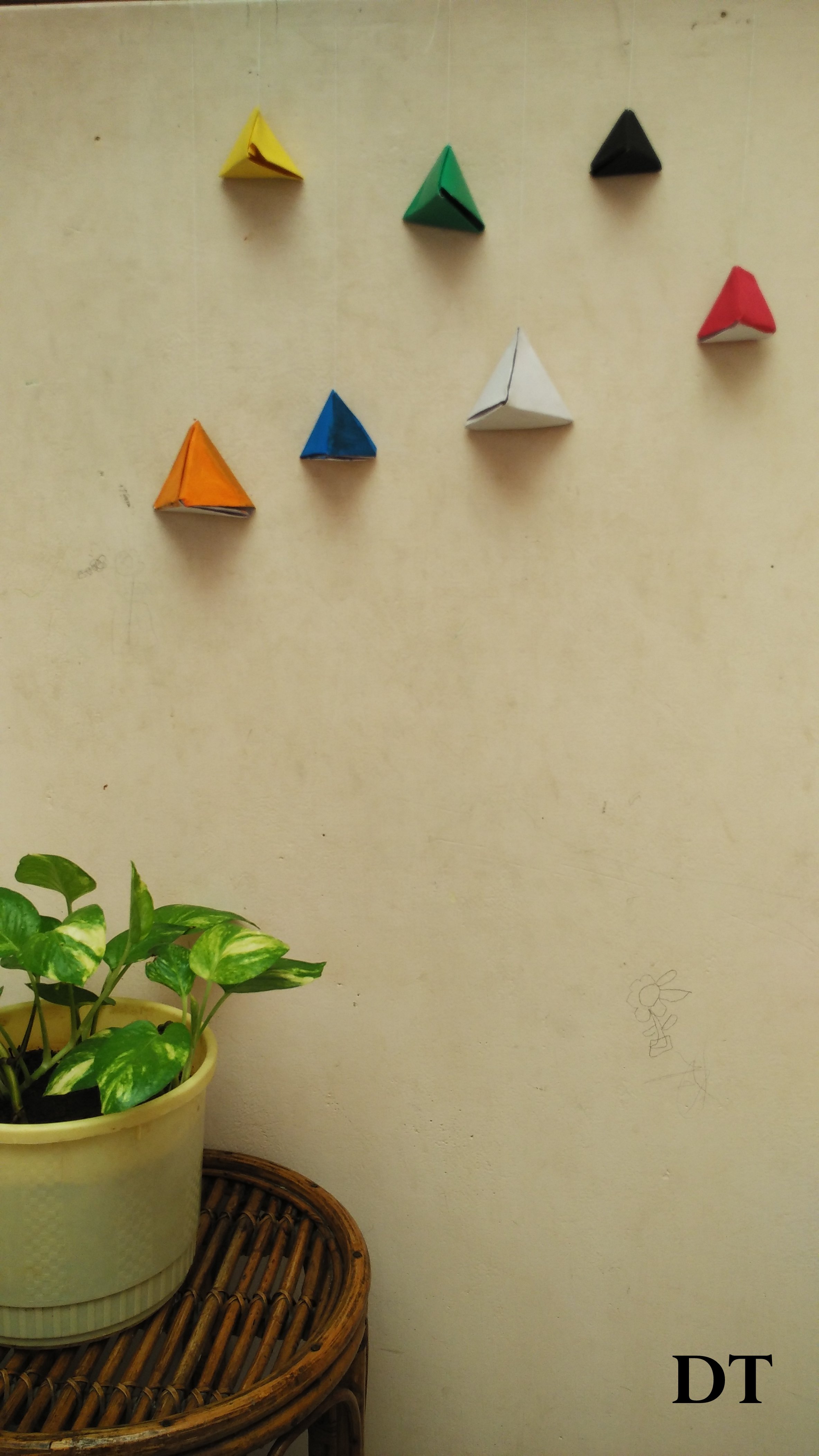 wall hanging from paper